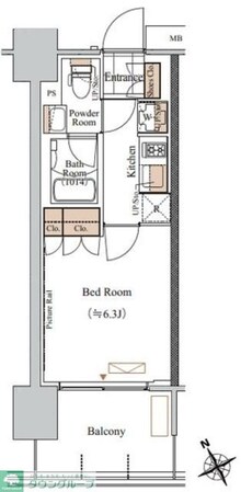 ブランシエスタ西船橋の物件間取画像